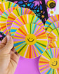 Large 4" Happy Rainbow Sun Sticker