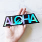 ALOHA Holographic Waves Sticker