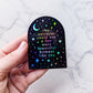 "Beautiful humans..." Holographic Sticker
