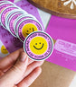 "So Much Joy Ahead" Smiling Face Mental Health Sticker