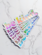 "Be Kind" 6" Holographic Bumper Sticker