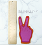 Peace Sign Middle Finger Vinyl Sticker