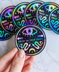 "Trust In Your Magic" Celestial Snakes Holographic Sticker