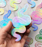 Celestial Snake Holographic Sticker