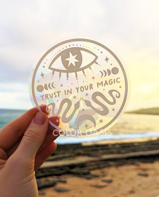 "Trust in your magic" Suncatcher Sticker