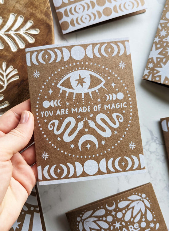 "You are made of Magic" Eco-Friendly Kraft Greeting Cards