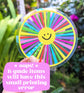 Happy Little Smiling Sun Rainbow Suncatcher Sticker