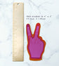 Peace Sign Middle Finger Vinyl Sticker