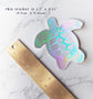 Rainbow Holographic Honu Sea Turtle Sticker