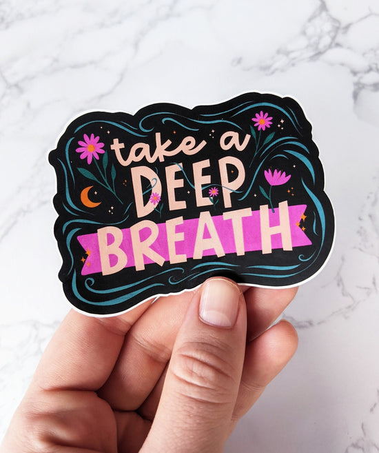 Deep Breath Vinyl Sticker