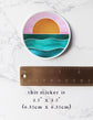 Ocean Sunset Vinyl Sticker