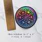Lunar Seed of Life Holographic Vinyl Sticker