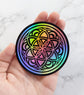 Sacred Geometry Seed of Life Holographic Vinyl Sticker