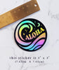 Aloha Holographic Ocean Sticker
