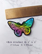 Holographic Butterfly Vinyl Sticker