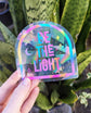 "Be the Light" Rainbow Suncatcher Sticker