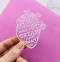 "You are worthy of every beautiful dream in your heart" Vinyl Heart Sticker