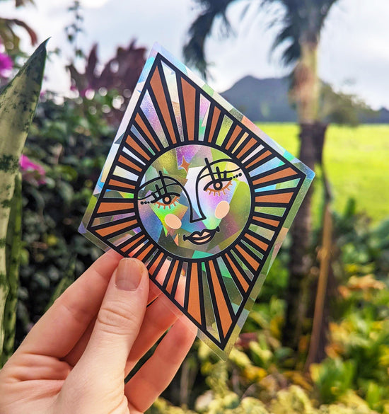 Sun Goddess Diamond Suncatcher Sticker