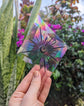 Radiant Moon Diamond Rainbow Suncatcher Sticker