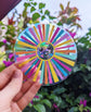 Happy Little Sun Rainbow Suncatcher Sticker