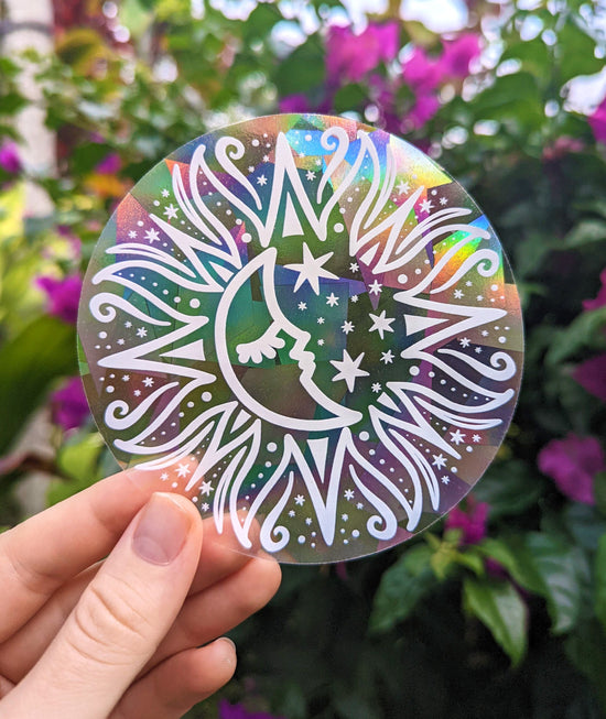Sun & Moon Suncatcher Rainbow Making Sticker