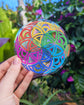 Sacred Geometry Rainbow Suncatcher Sticker