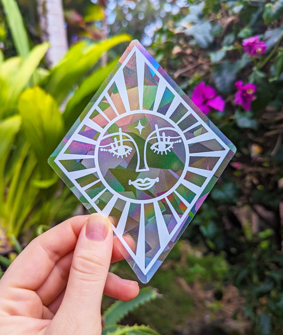 Sun Goddess Diamond Suncatcher Sticker