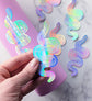 Holographic Snake Holographic Vinyl Sticker