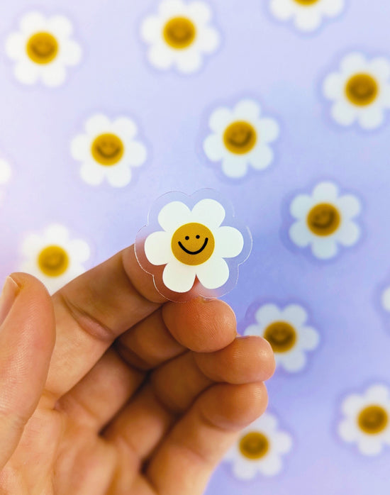 Cute Mini Happy Daisy 1" Stickers