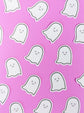 1" x 1.25" Waterproof Happy Ghost Stickers