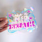 Deep Breath Rainbow Making Suncatcher Sticker