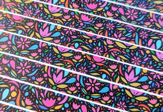 Bright & Colorful  Botanical Pattern Washi Tape