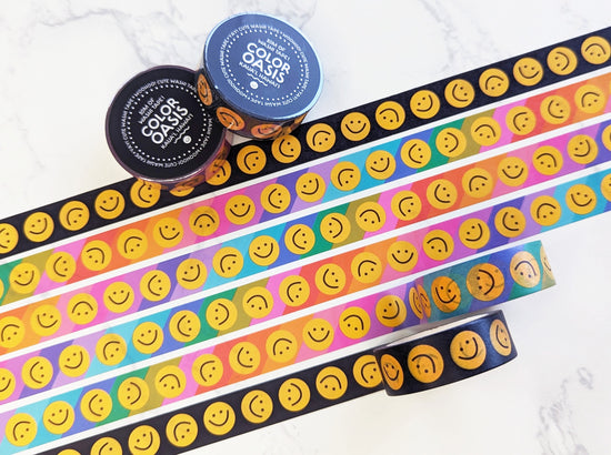 Cute Happy Smiling Faces Washi Tape