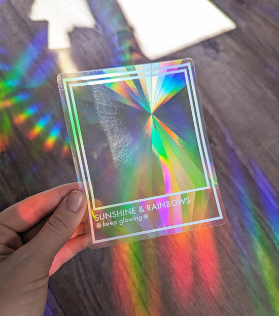 Prismatic Rainbow Making Suncatcher Sticker