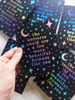 Holographic Foil Moon & Stars Greeting Cards