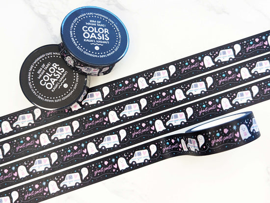 "Ghost Post" Full Roll of Happy Washi Tape for Mail & Packages