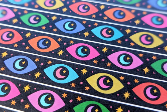 Stargazing Eyes Colorful Washi Tape