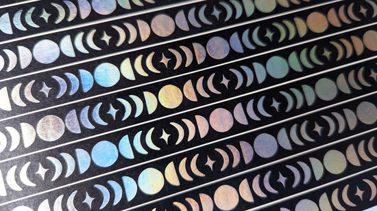Holographic Moon Phase Washi Tape