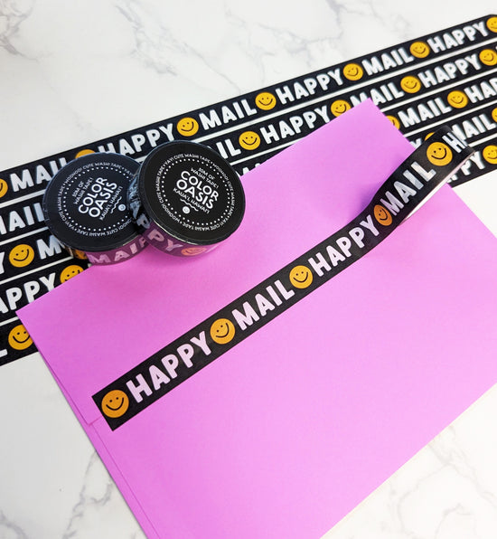 Cute Smiling Washi Tape for Envelopes & Packages