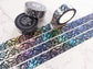 NEW COLORS! Holographic Floral Plant Washi Tape
