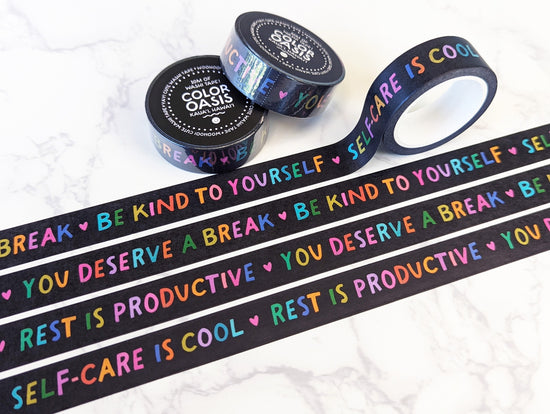 Gentle Reminders Colorful Rainbow Washi Tape