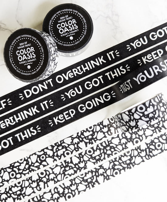 Encouraging Washi Tape for Over-thinkers
