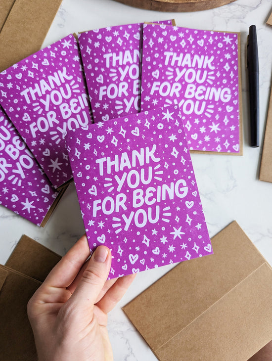 Eco-Friendly Recycled Thank You Cards