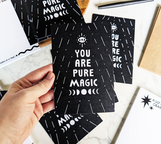 Pack of 12+ "You are Pure Magic" Notecards