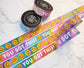 "You got this!" Cute Happy Rainbow Smiling Faces Washi Tape