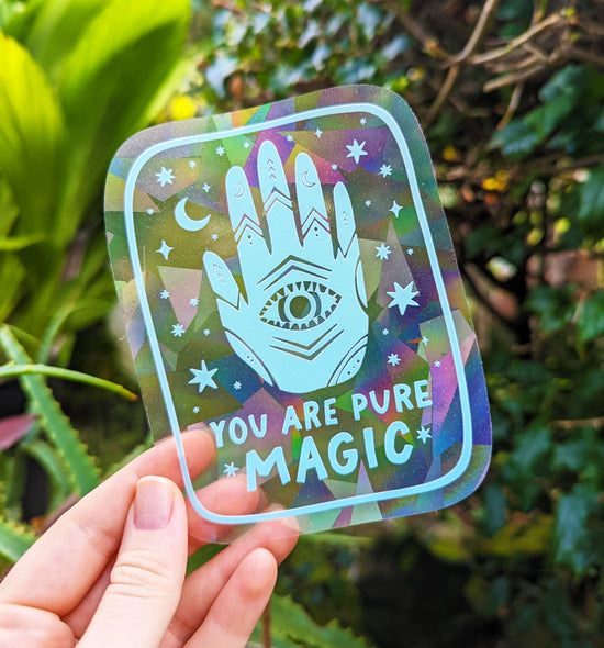 "You are Pure Magic" Rainbow Suncatcher Decal Sticker