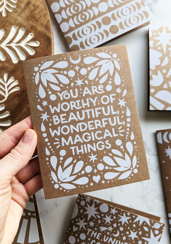 "Beautiful, Wonderful, Magical Things" Eco-Friendly Cards